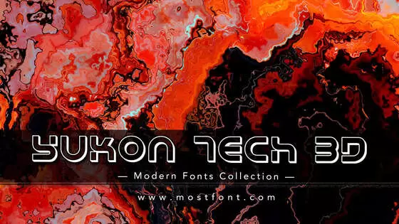 「Yukon-Tech-3D」字体排版样式