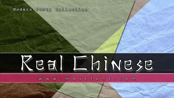 Typographic Design of Real-Chinese