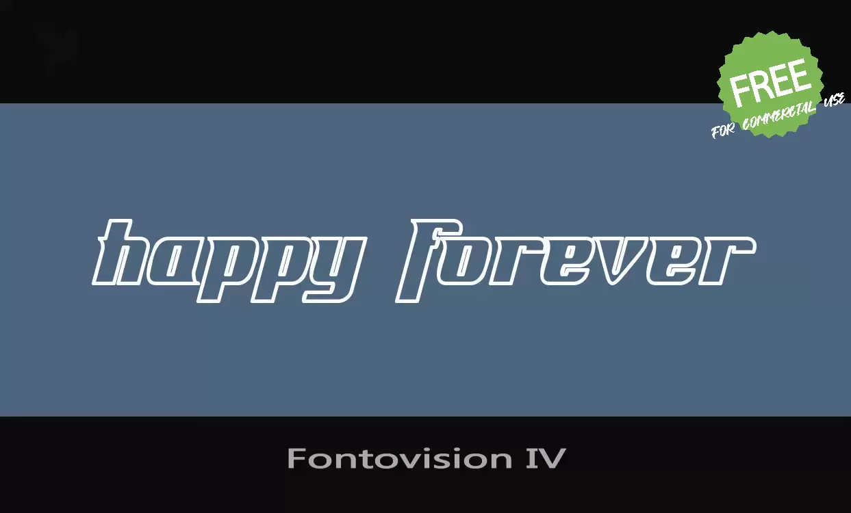 Sample of Fontovision IV