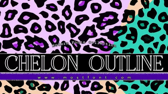 「CHELON-OUTLINE」字体排版图片