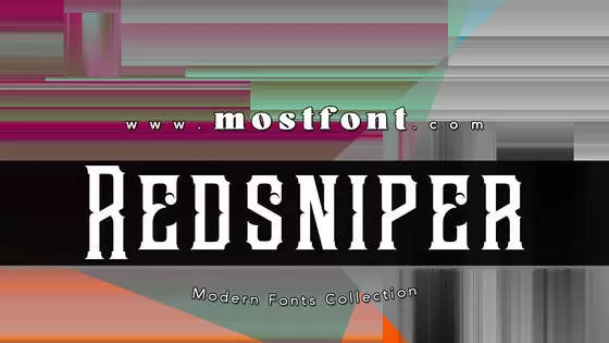 「Redsniper」字体排版样式