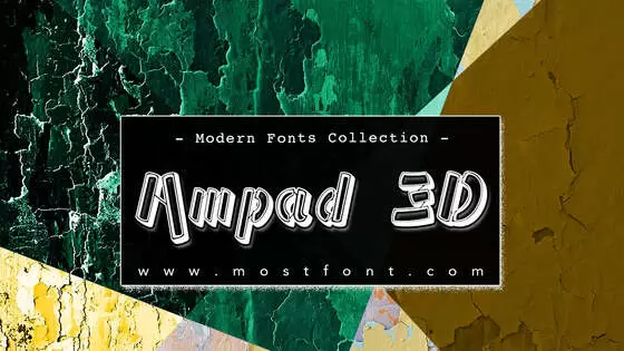 「Ampad-3D」字体排版样式