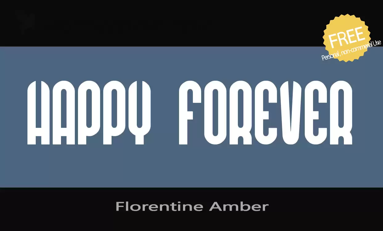 「Florentine-Amber」字体效果图