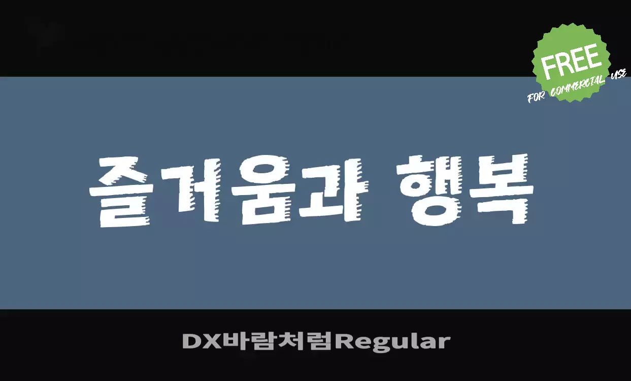 Sample of DX바람처럼Regular