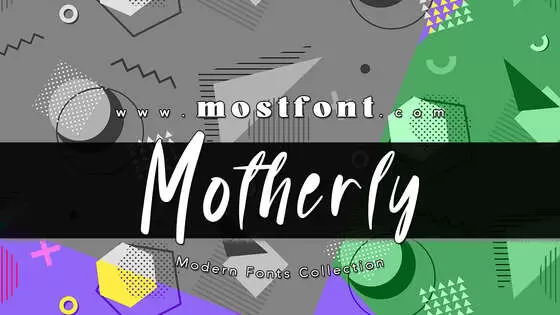 Typographic Design of Motherly