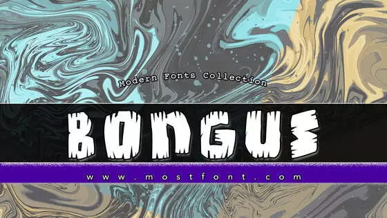 「Bongus」字体排版图片