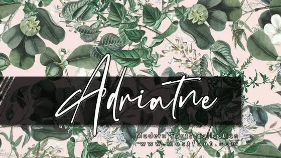「Adriatne」字体排版样式