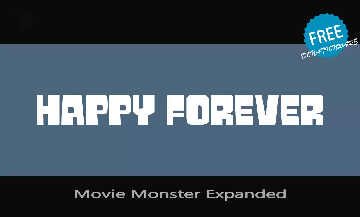 「Movie-Monster-Expanded」字体效果图