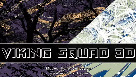「Viking-Squad-3D」字体排版样式
