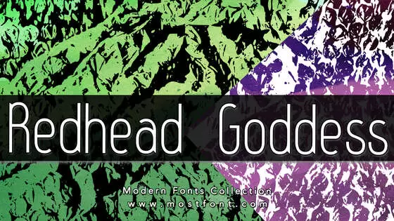「Redhead-Goddess」字体排版样式