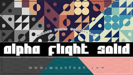 Typographic Design of Alpha-Flight-Solid