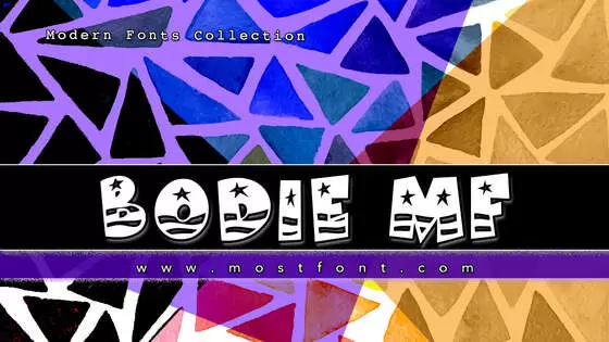 Typographic Design of Bodie-MF