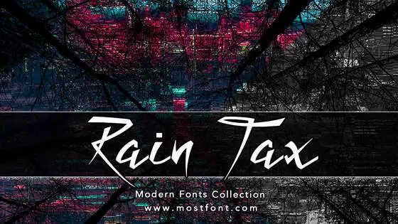 Typographic Design of Rain-Tax