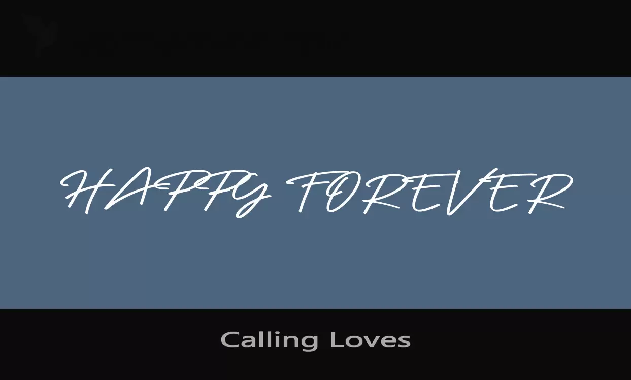Font Sample of Calling-Loves
