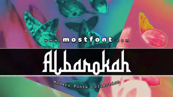 「Albarokah」字体排版样式