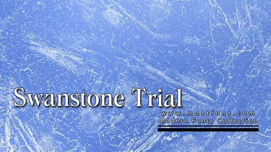 「Swanstone-Trial」字体排版图片