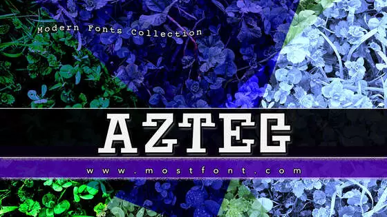 「Aztec」字体排版图片