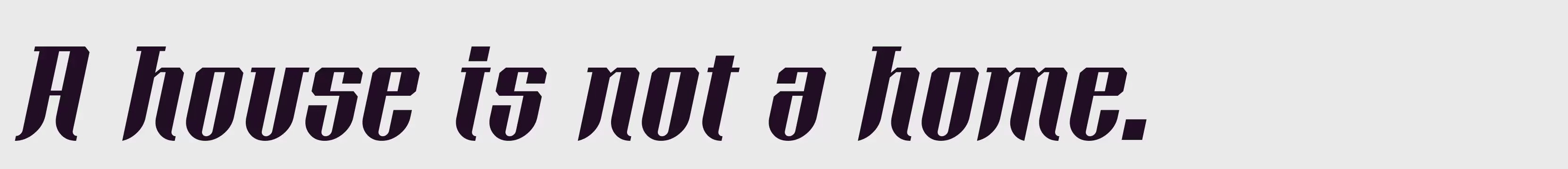 Preview Of Xacose Italic