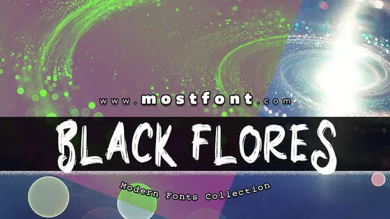 「Black-Flores-FREE」字体排版样式