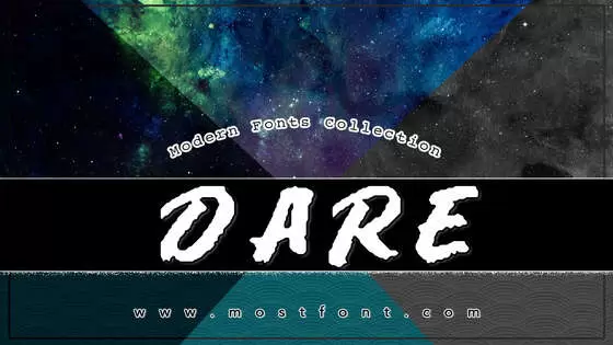 「DARE」字体排版样式