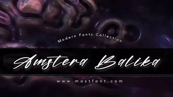 Typographic Design of Amstera-Balika