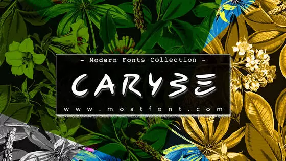 「Carybe」字体排版图片