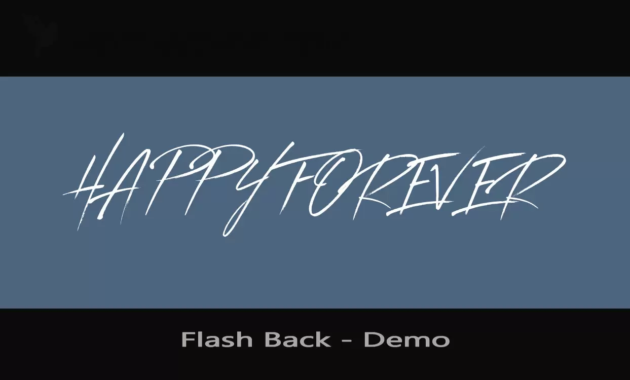 Font Sample of Flash-Back---Demo