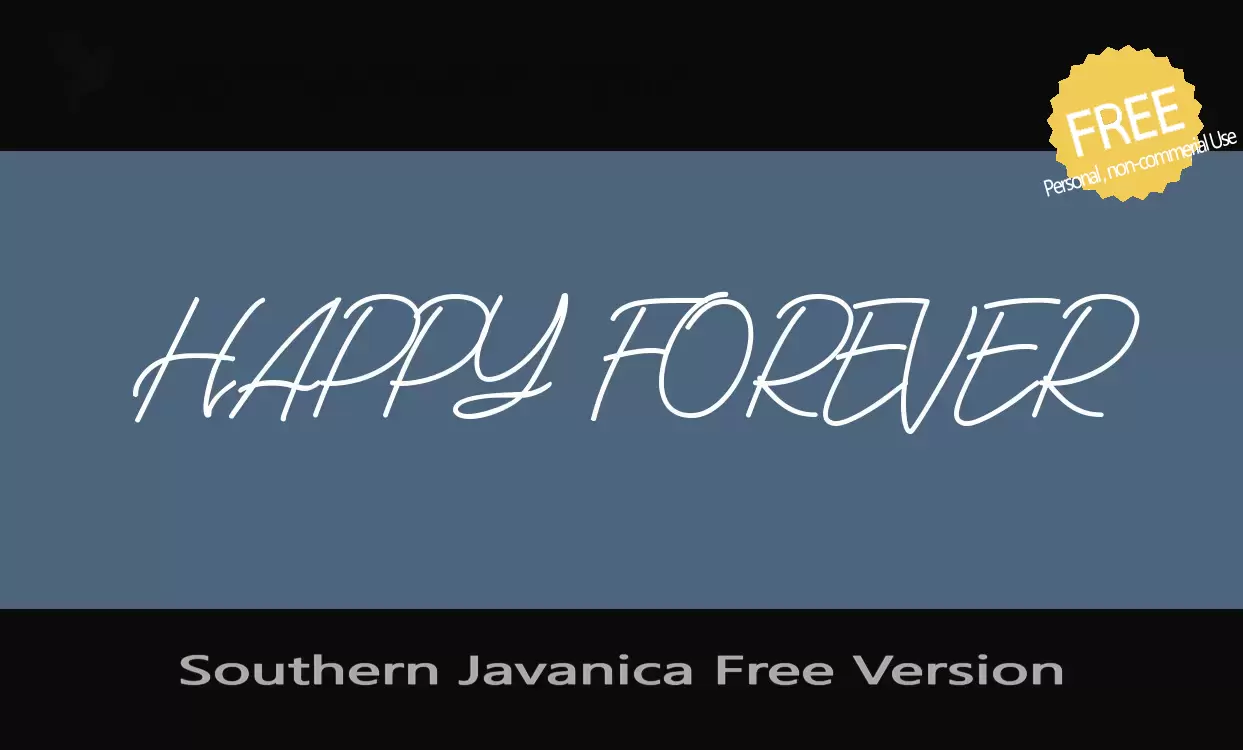 「Southern-Javanica-Free-Version」字体效果图