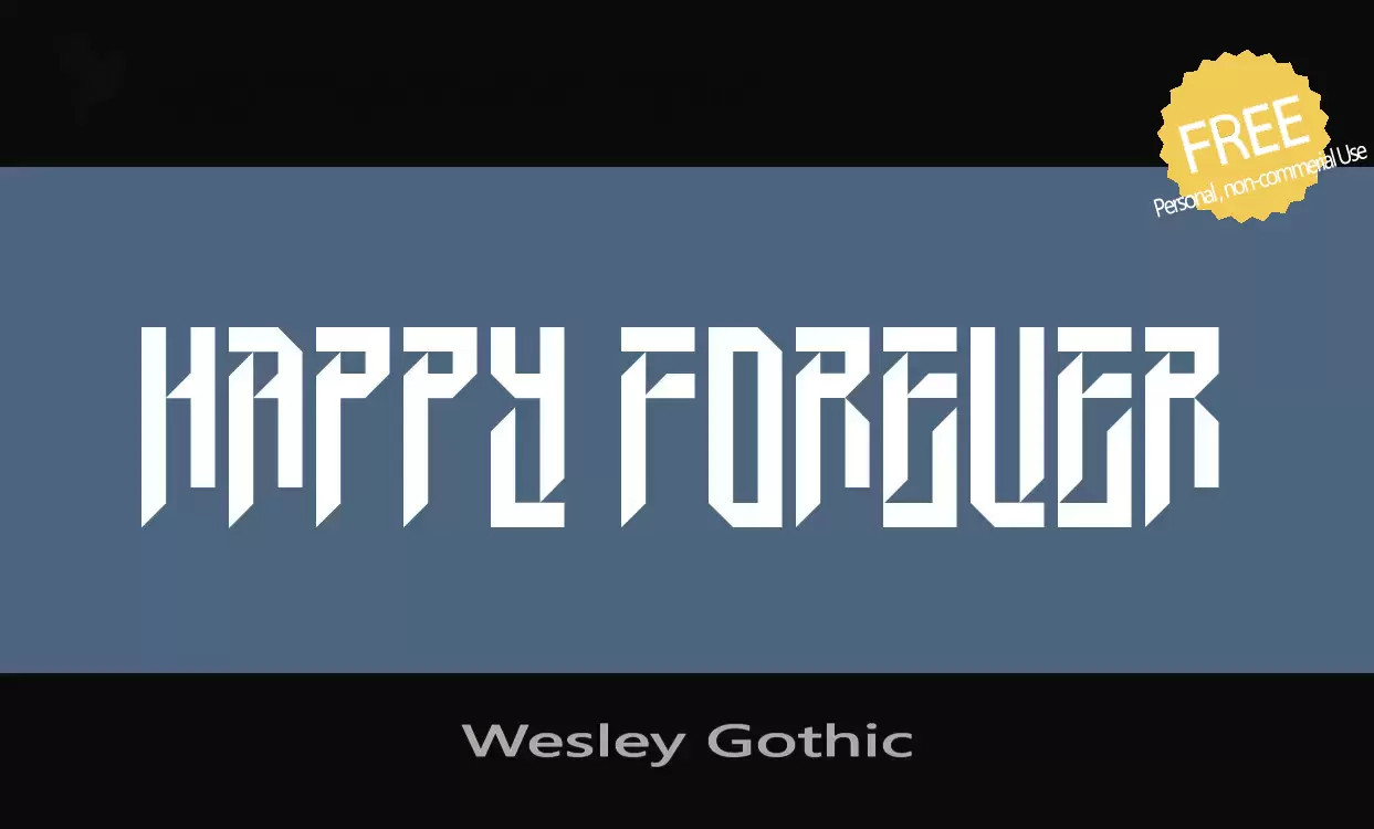 Sample of Wesley-Gothic