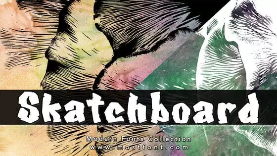 「Skatchboard」字体排版图片