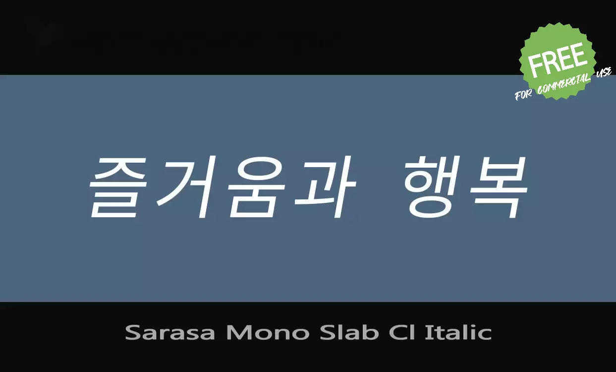 Font Sample of Sarasa-Mono-Slab-Cl-Italic