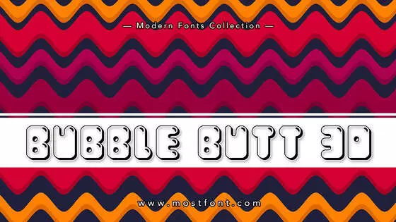Typographic Design of Bubble-Butt-3D