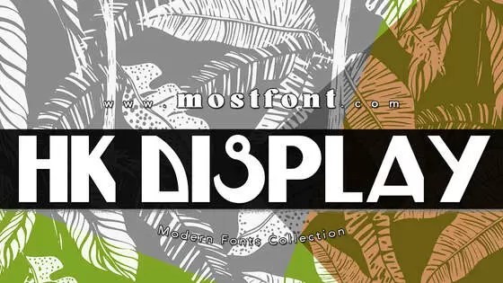 Typographic Design of HK-DISPLAY-KK