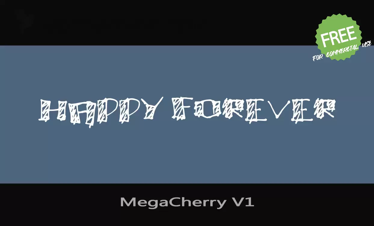 「MegaCherry-V1」字体效果图