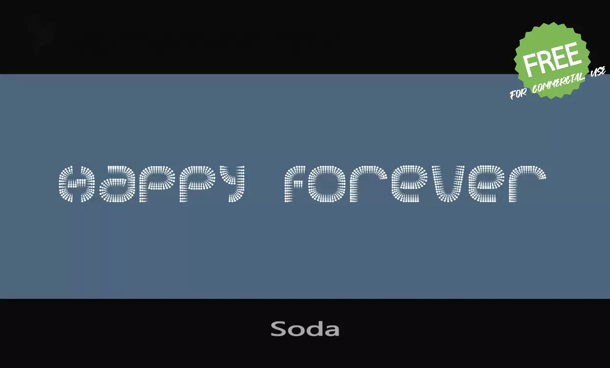 「Soda」字体效果图