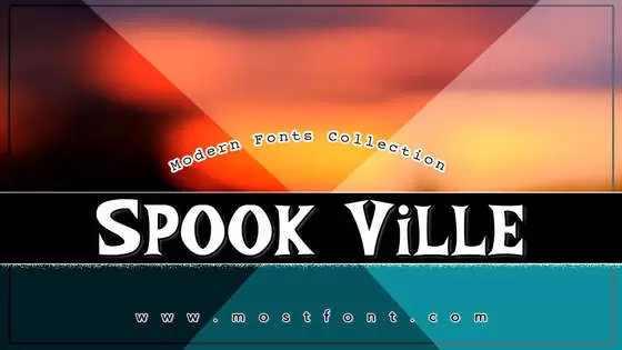 Typographic Design of Spook-Ville