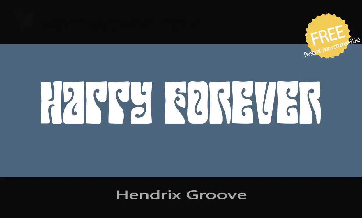 「Hendrix-Groove」字体效果图