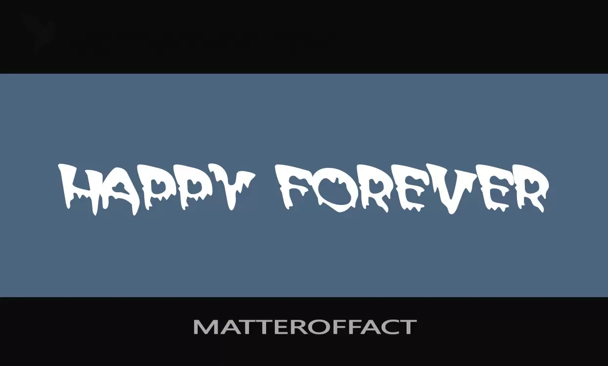 Font Sample of MATTEROFFACT