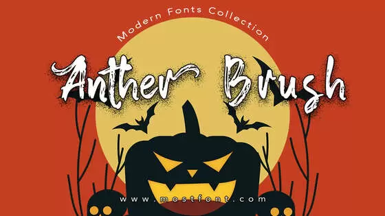 Typographic Design of Anther-Brush