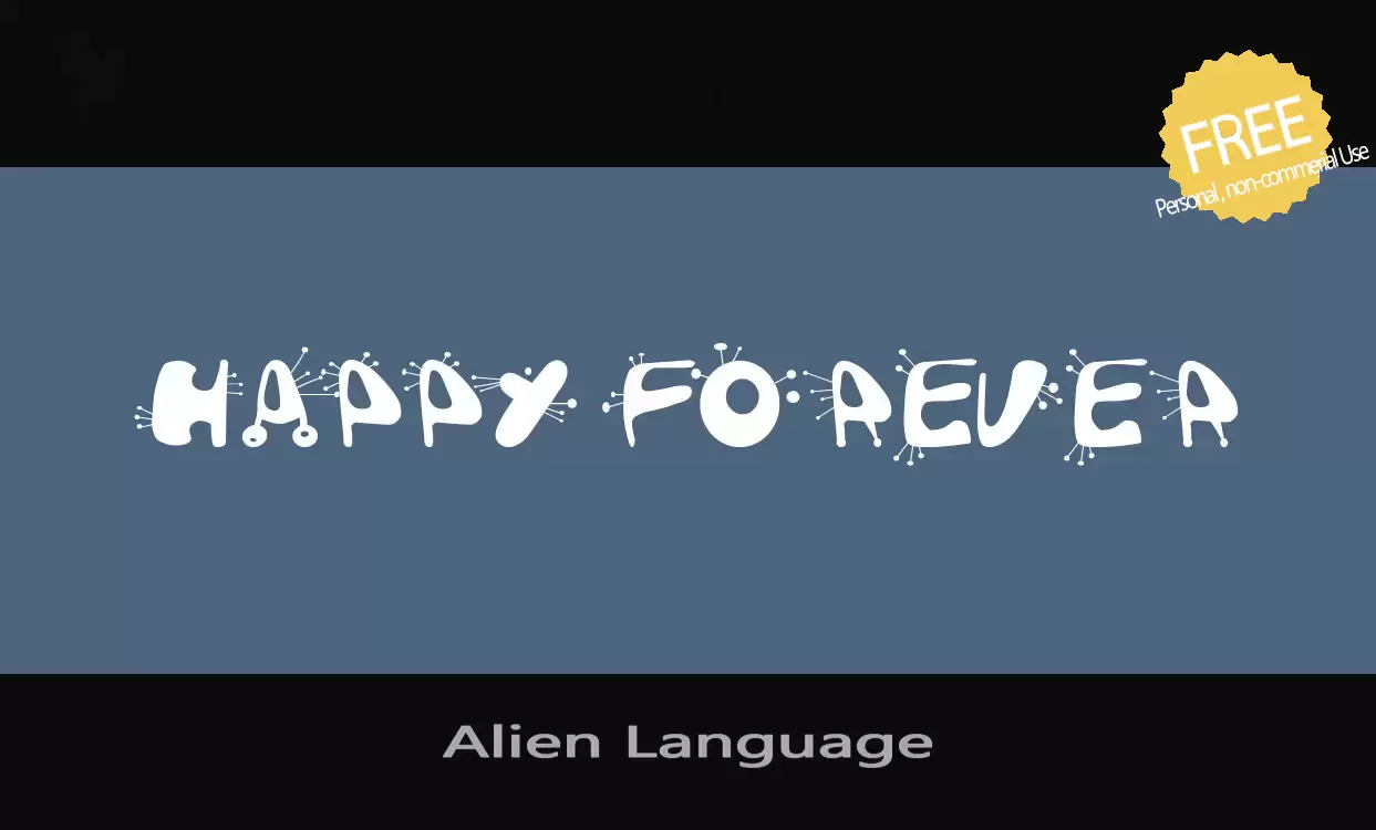 Sample of Alien-Language