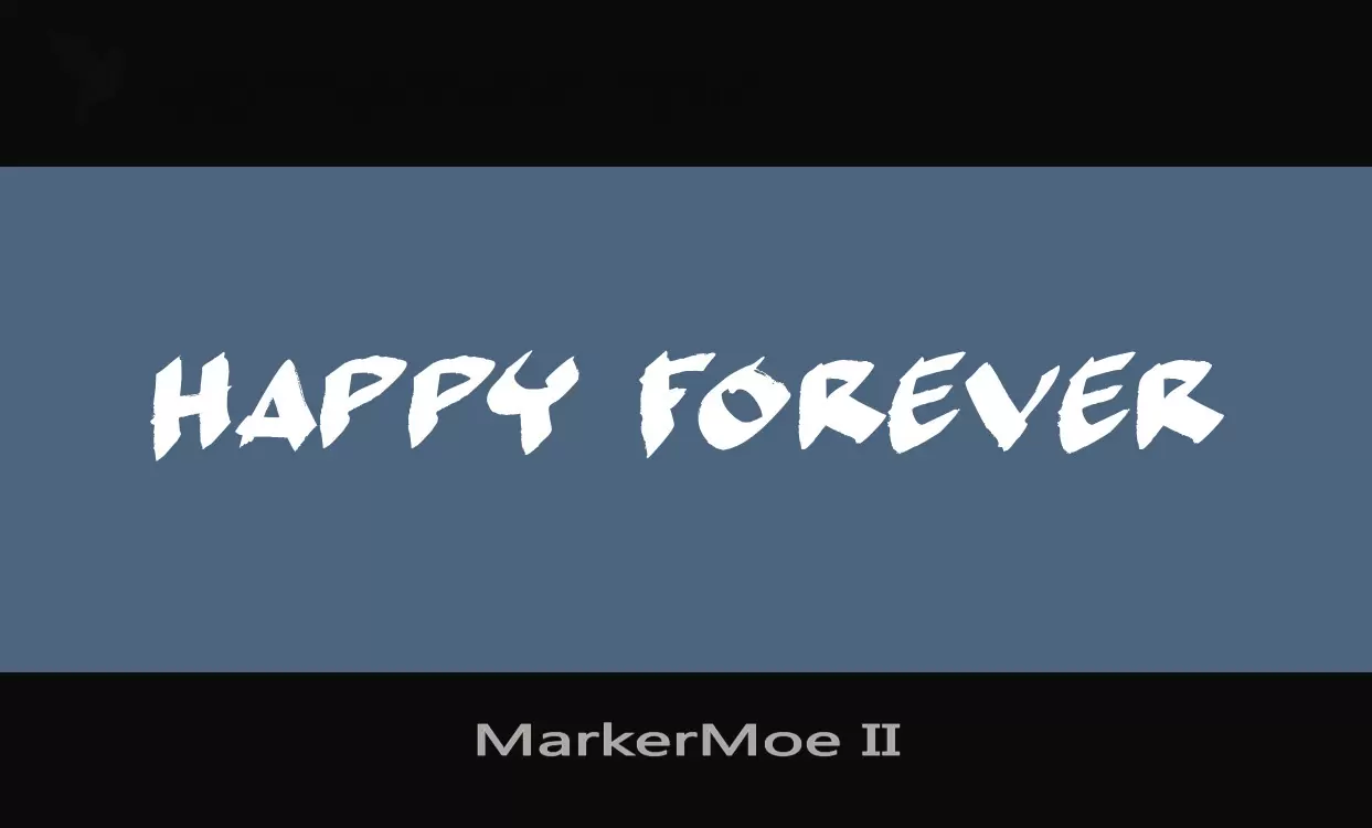 「MarkerMoe-II」字体效果图