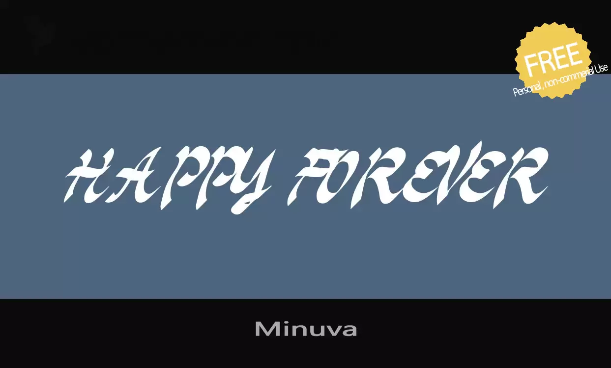 「Minuva」字体效果图