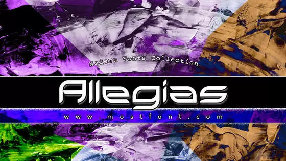 「Allegias」字体排版图片