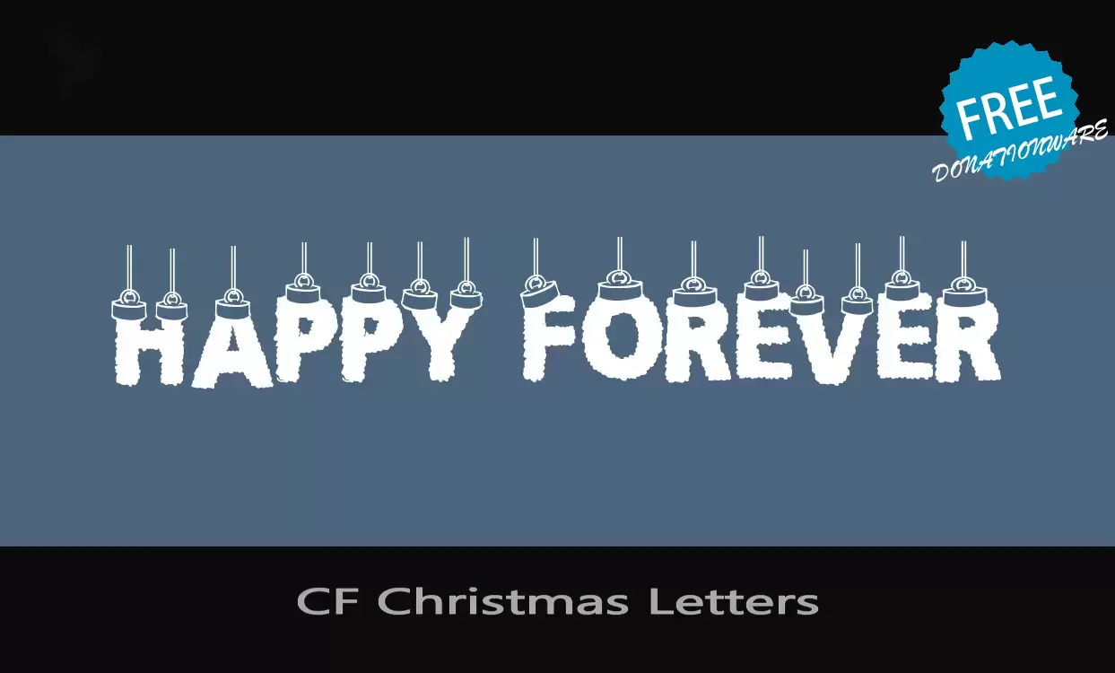 「CF-Christmas-Letters」字体效果图