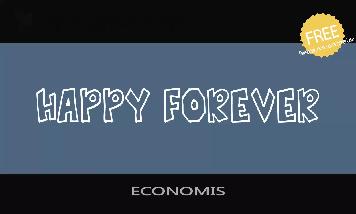 Font Sample of ECONOMIS