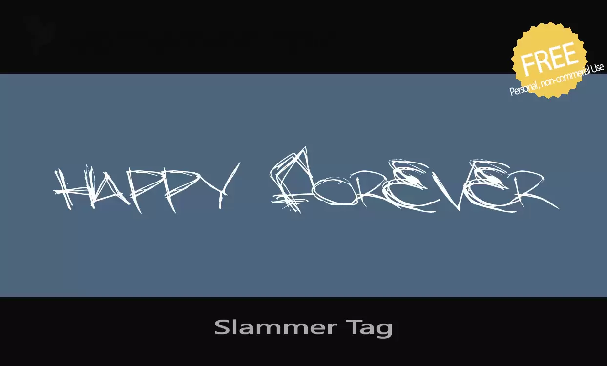 「Slammer-Tag」字体效果图