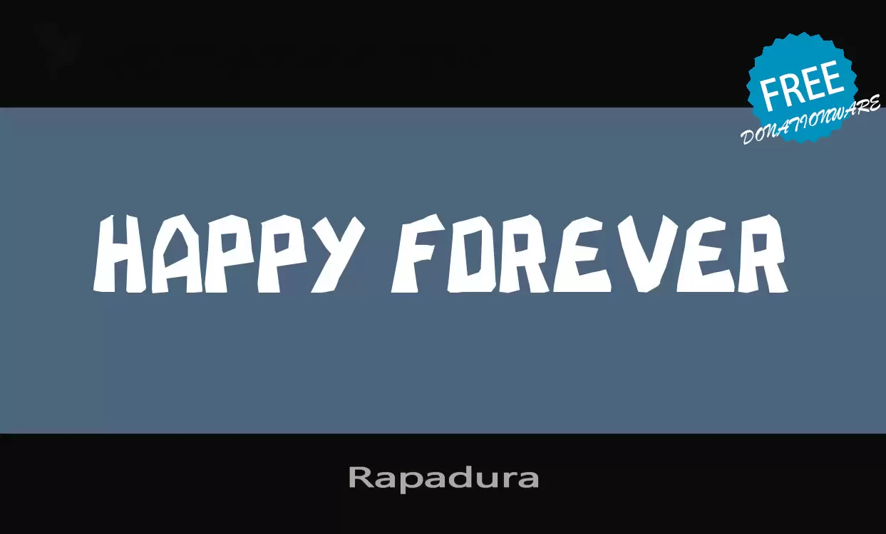 「Rapadura」字体效果图