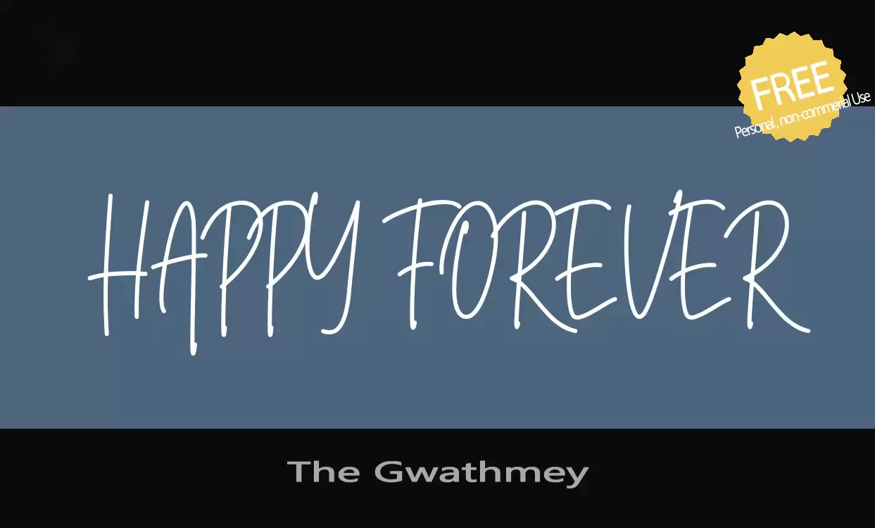 「The-Gwathmey」字体效果图