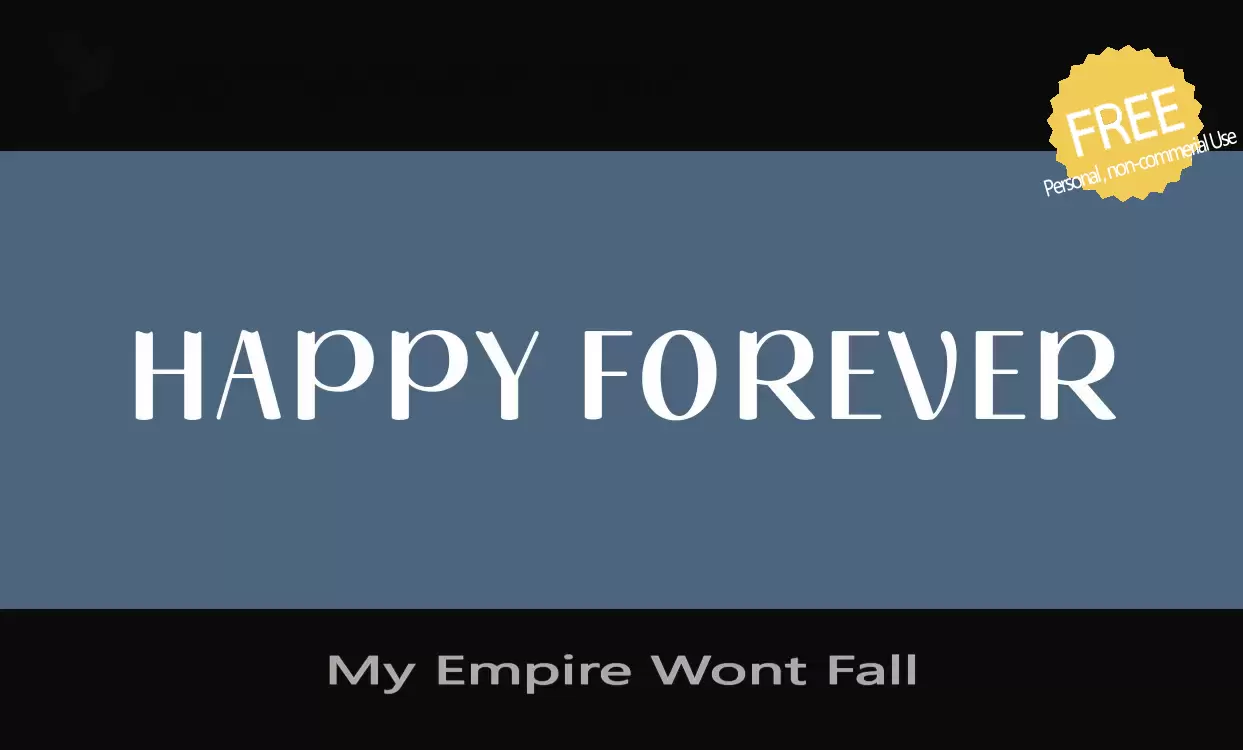 Sample of My-Empire-Wont-Fall