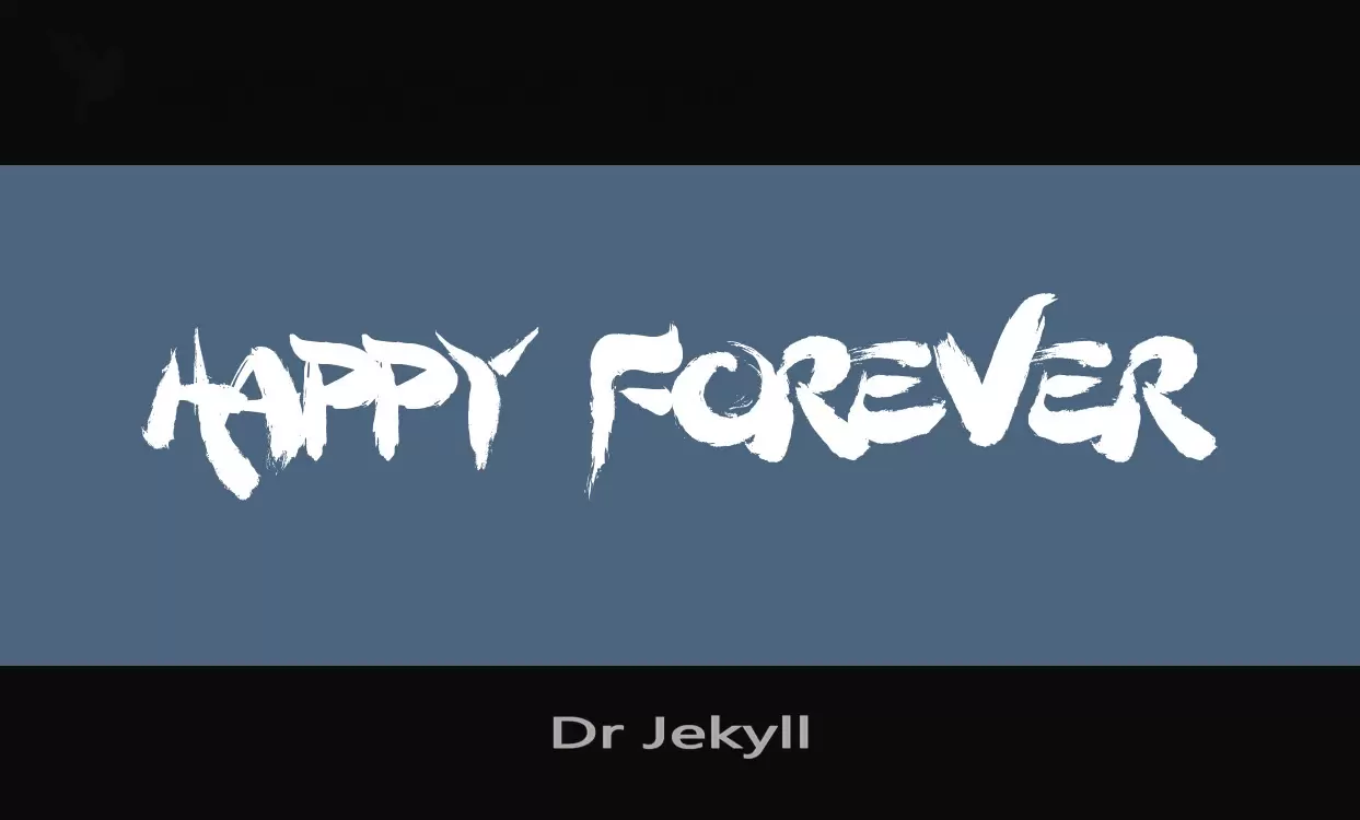 「Dr-Jekyll」字体效果图